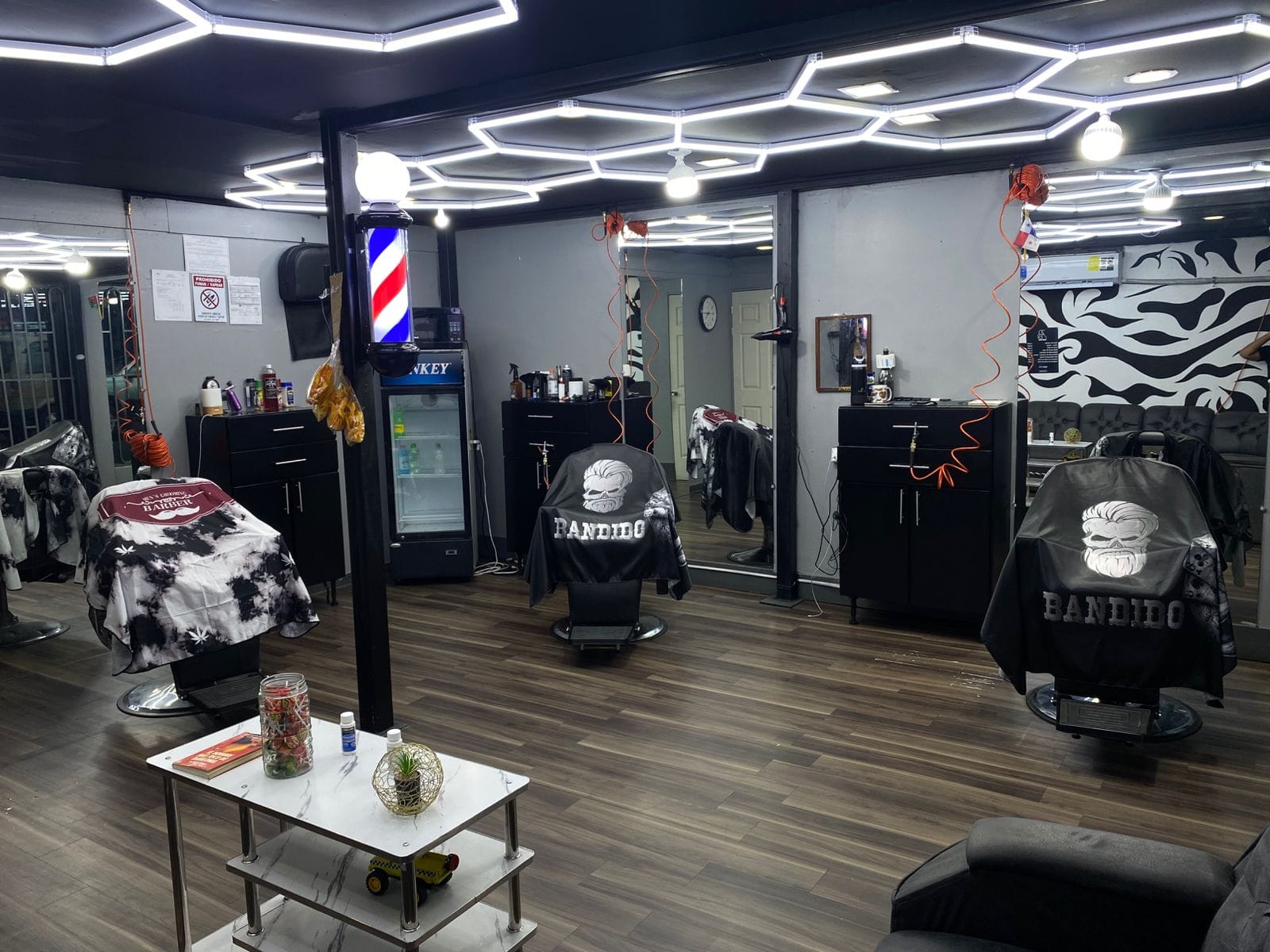 AB Barber Shop interior